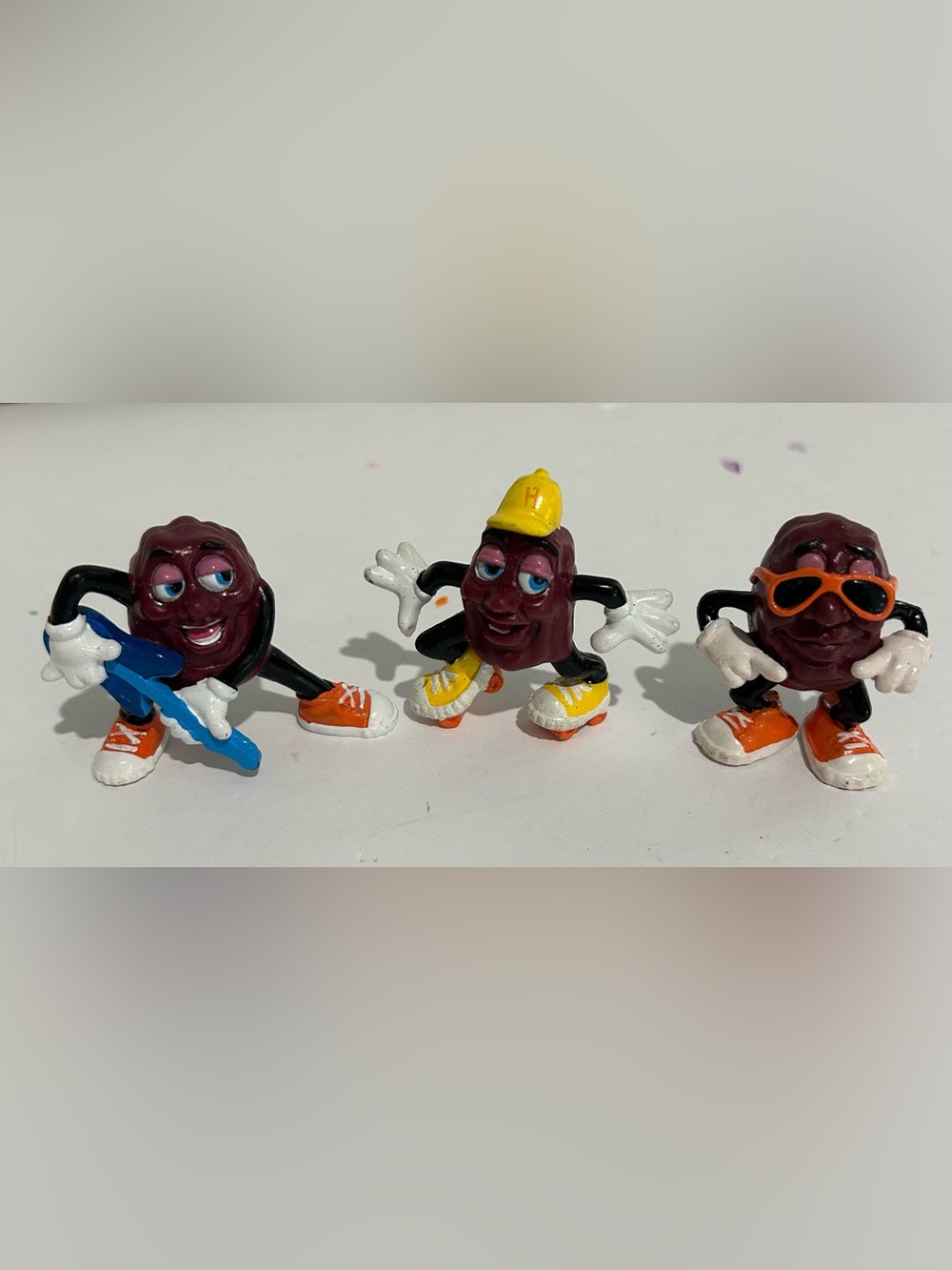 3 California Raisins Figures Figurines Toys figures Vintage